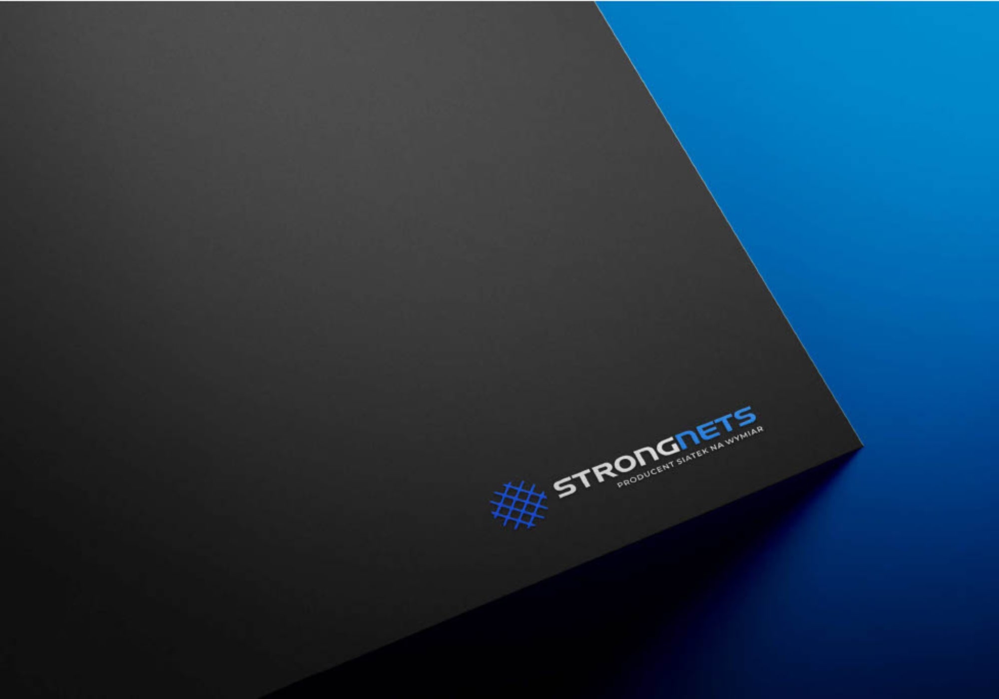 Papier firmowy StrongNets z nowym logotypem i identyfikacją wizualną